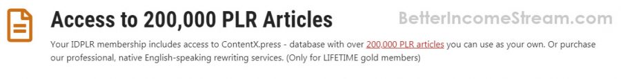 IDPLR Access to PLR Articles