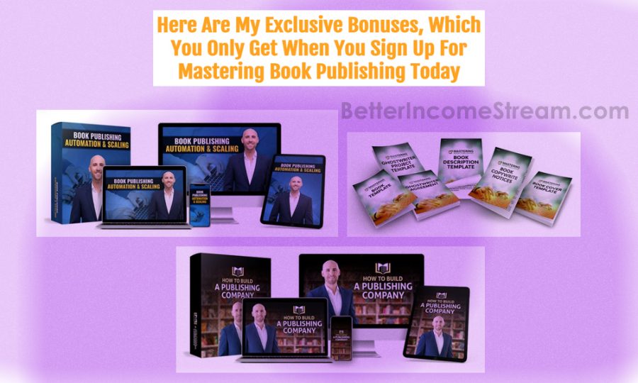 Mastering Book Publishing Exclusive Bonuses