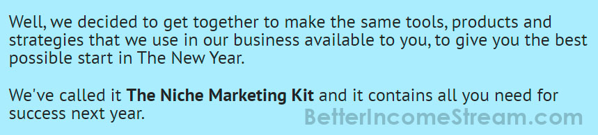 Niche Marketing Kit Possible Start