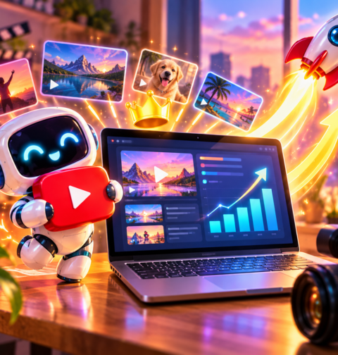 VidRankr all-in-one YouTube ranking tool and AI thumbnail generator dashboard for creators